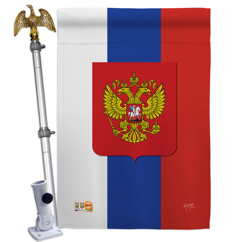 Ensemble de drapeaux en polyester 2 côtés 40 x 28 po