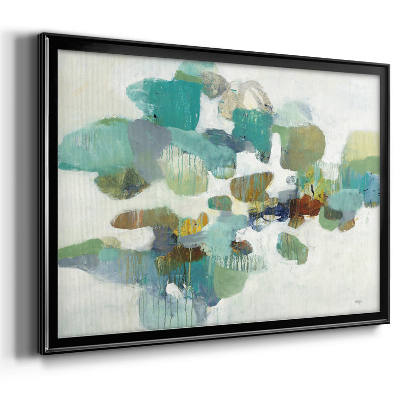 «Stepping Stones», toile tendue avec châssis, Noir, H 26 po x l 38 po x P 1,5 po