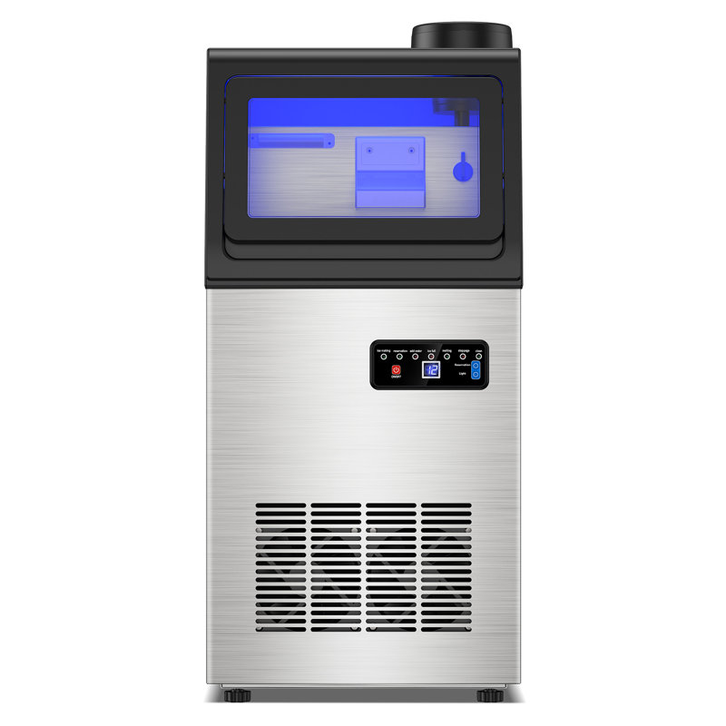 Commercial Ice Maker Machine with 20 Storage Bin, 110Lbs/24H