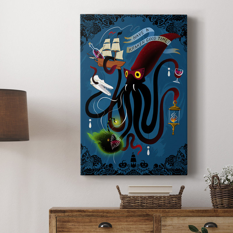 Spooky céphalopodes lustres - galerie Cavas sur mesure, H 27 po x l 18 po