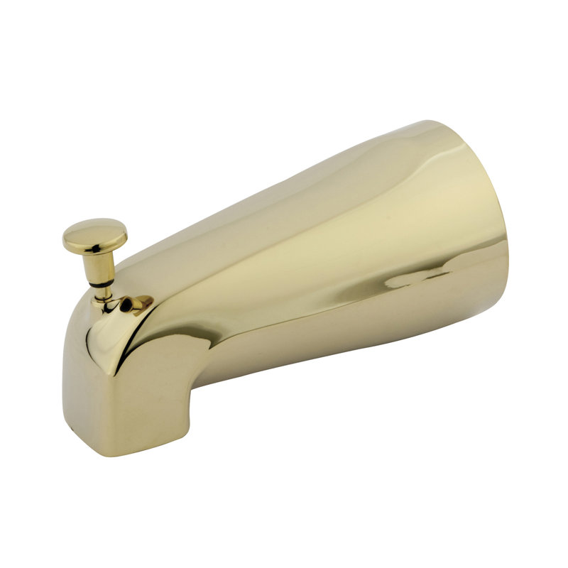 Wall Mounted Tub Spout, Polished Brass / Polished Brass