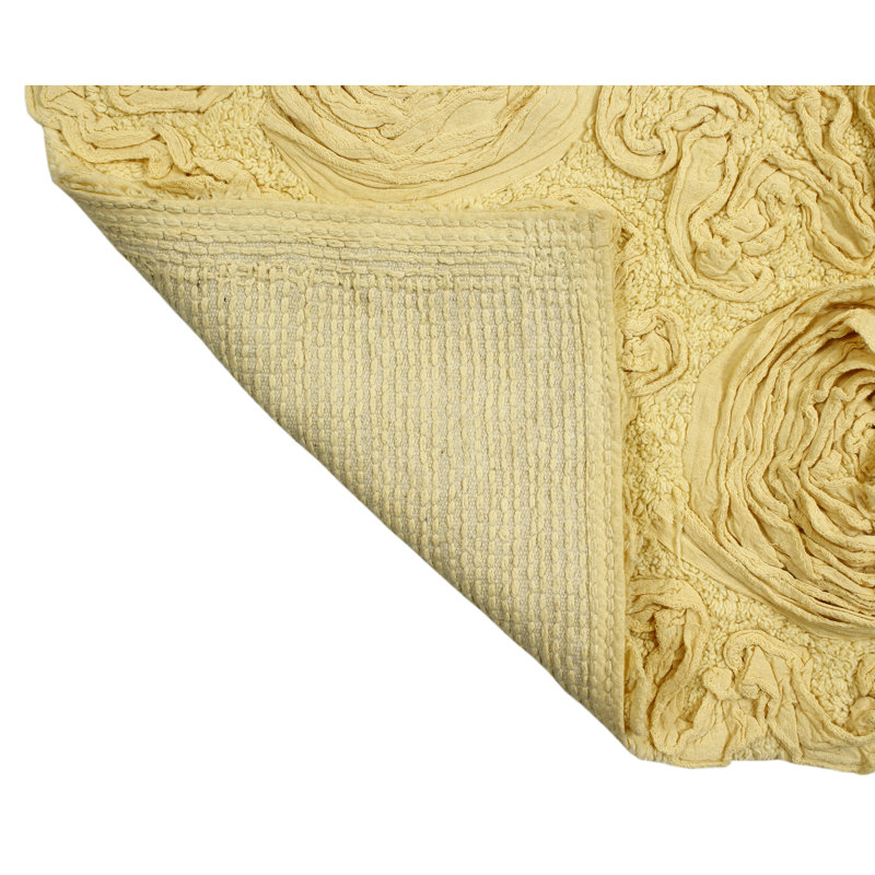 Freida Bath Rug Set, Yellow