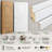 Solid French Door Mela 7001 Matte White Single Regular Panel Frame Handle Bathroom Bedroom Modern Doors -32" x 84"-58144020