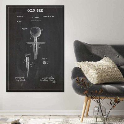 «Golf Tee», reproduction sur toile