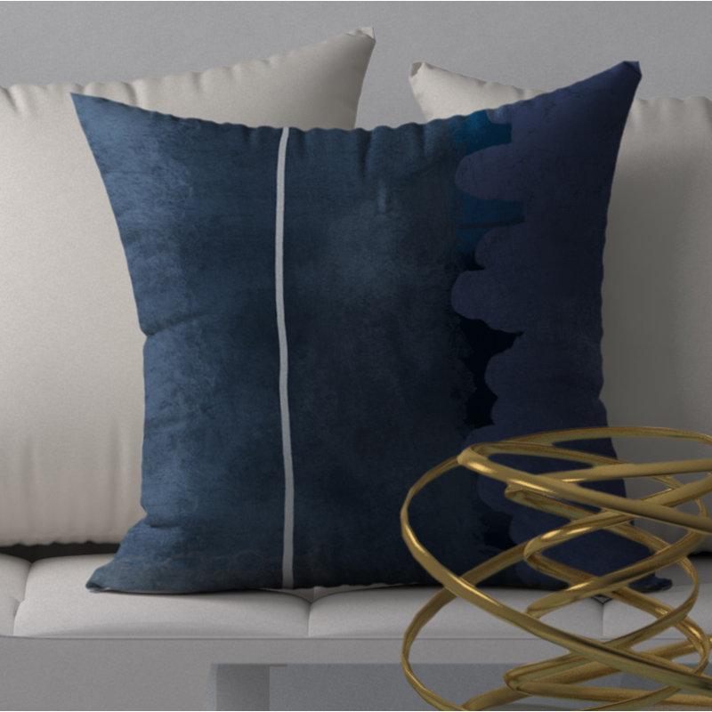 Housse de coussin carrée à coussin décoratif silencieux et insert, H 18 po x l 18 po
