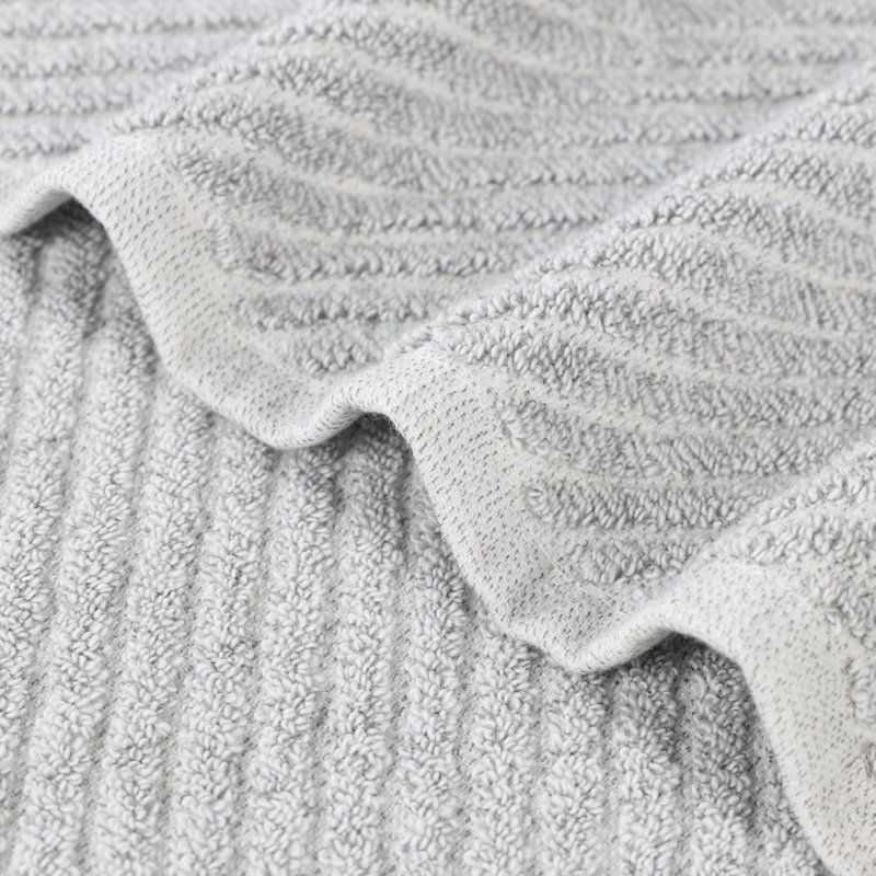 Platinum Cotton Blend Diagonal Ribbed 6 Piece Hand Towels Set