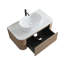 Meuble-lavabo cannelé avec armoire de rangement et tiroirs 36 po Avalon-133010683