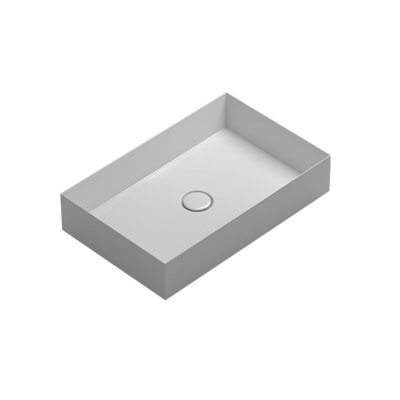 Lavabo de salle de bain vasque rectangulaire en céramique Track