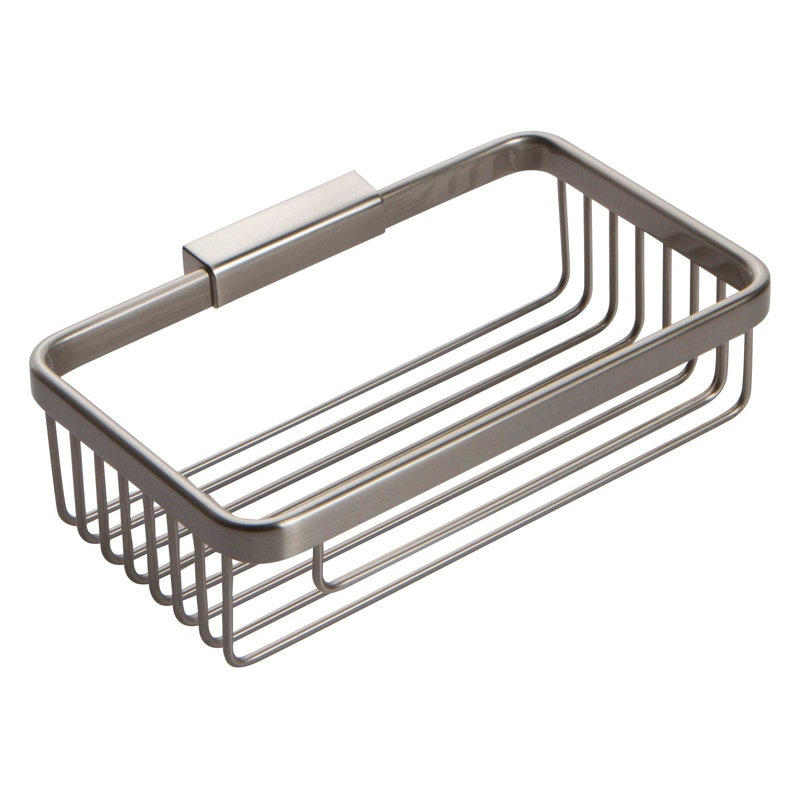 Hotelier 8" Toiletry Basket, Satin Nickel
