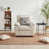 Beige Faux Leather