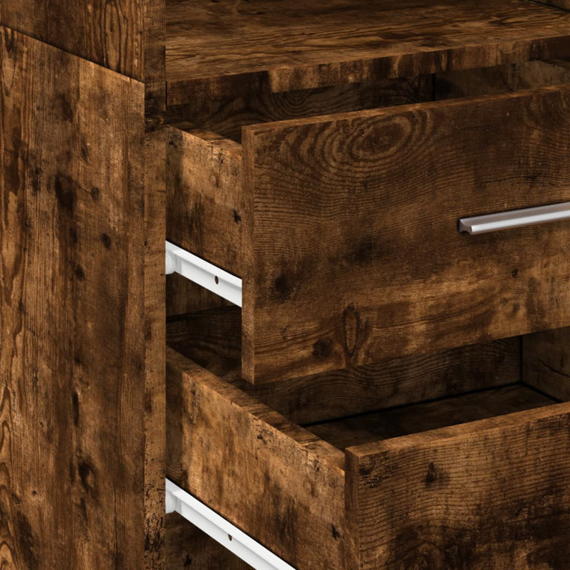 Shilonda Storage Cabinet, Smoked Oak