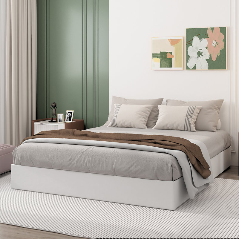 8.8'' Metal Box Spring With Frabric Cover,  Metal Frame Heavy Duty Easy Assembly, Queen