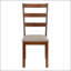 Ensemble de chaises de salle à manger rembourrées de style transitionnel avec pieds en bois de noyer pour un confort optimal dans la cuisine et la salle à manger.