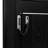 Black Full Size Bed With 3 Storage Cabinets For Sunglasses And Wallets, Reliable Pine Wood Build, Folding Tiny Homes Bed, X-Shaped Embellishment, Solid Wood, Easy To Up