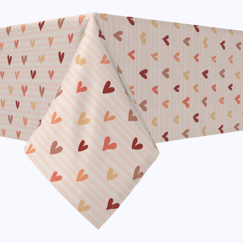Square Geometric Cotton Twill Tablecloth