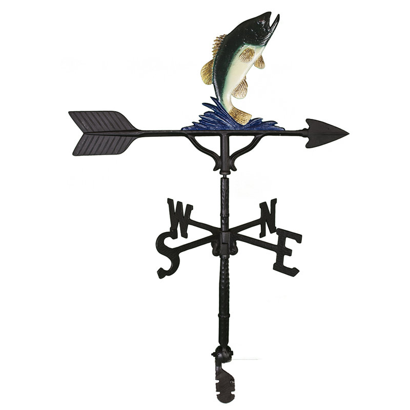 Bass Weathervane, Natural