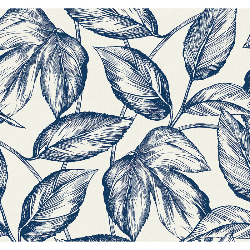Rouleau de papier peint Kashayla L 27 pi x l 27 po, Blueberry Hill