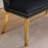 Velvet Double Dining Loveseat Bench, Kitchen & Dining Seating, 2-Seat Tufted Bench W/Handmade Buttons, Wing Back, Gold-Plated Steel Legs, Mid Century Modern,Single Pack,Gray,SW1602GY-1662660607-1662660602