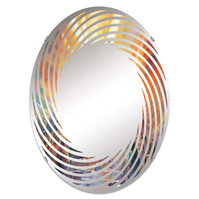 Religieux Triumph Resurrections - Miroir mural en spirale | Ovale, 35,4 po x 23,6 po