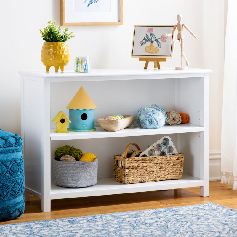 Taiga 2-Shelf Bookcase - White