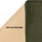 Solid Color Green with Slip Resistant Low Pile Rug-389693747