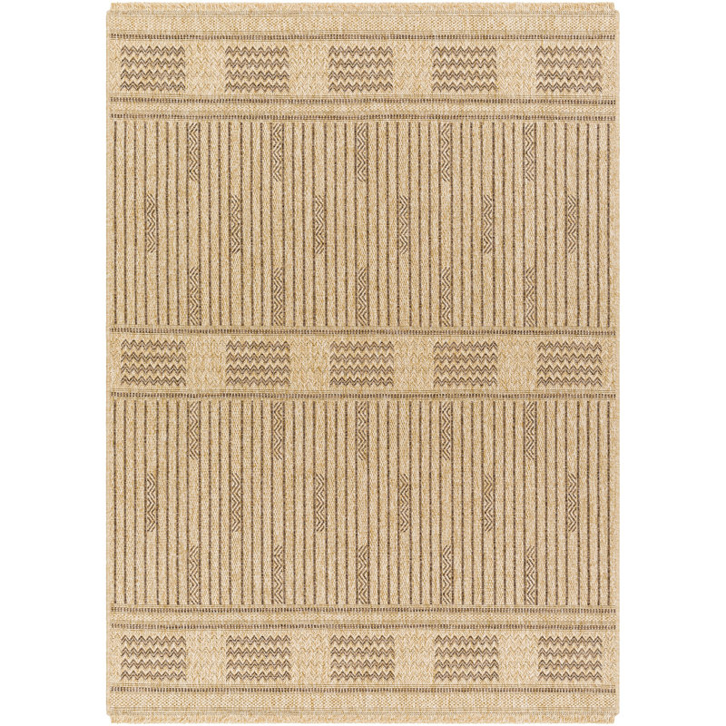 Klara Boho Jute-Look Beige Area Rug, Geometric, Rectangle 304  x  431 cm