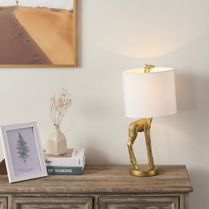 Anet Adjustable Resin Table Lamp, Gold