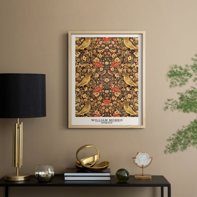 WM MORRIS Series CDLXI Framed Print - Solid Wood