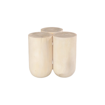 Triflora Side Table, Bleached, Small