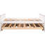 Lit de jour simple polyvalent avec lit gigogne et tiroirs avec options de rangement - Ajoutez de l'élégance à votre chambre à coucher-749333070