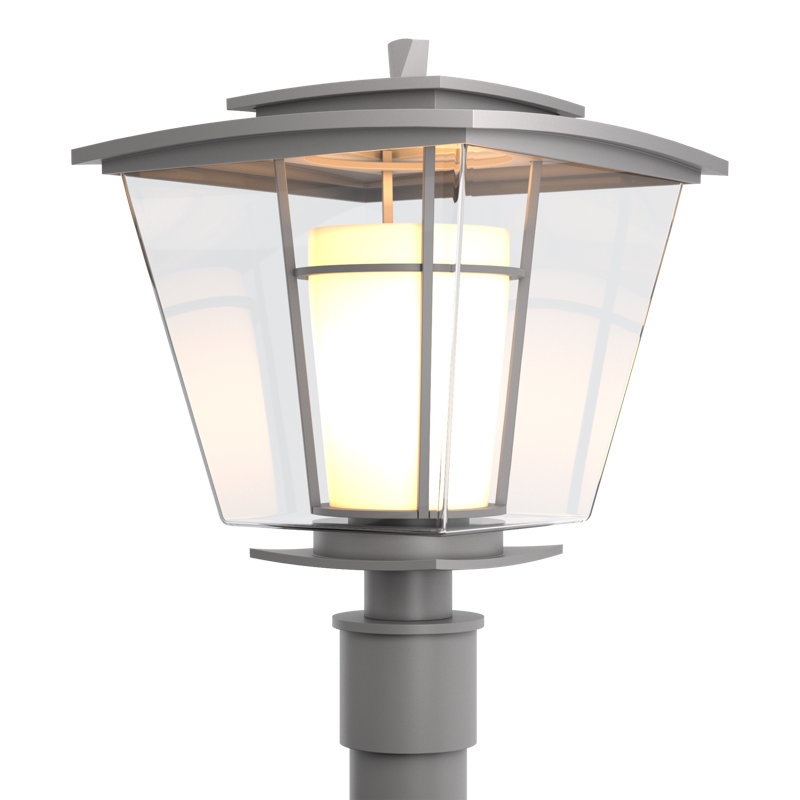 Tête de lanterne câblée à 1 lumière H 18,1 po Beacon Hall, Acier bruni côtier, Blanc