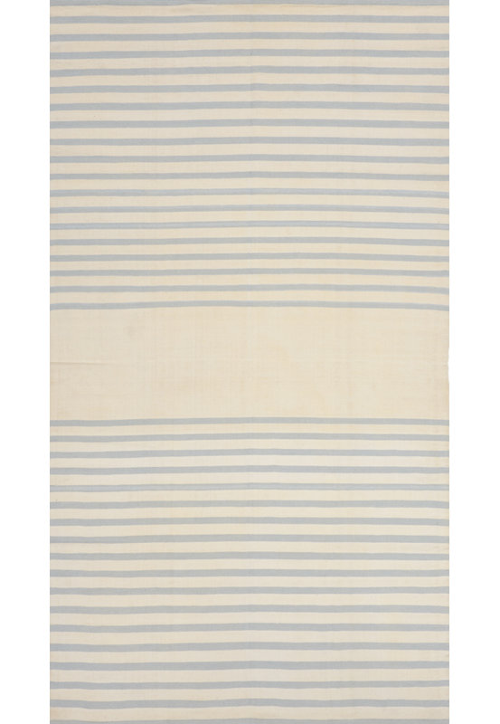 Striped Area Rug in Beige/Light Gray