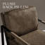 Fauteuil rembourré de 25,5 po avec coussin de siège et de dossier amovible-1232167540