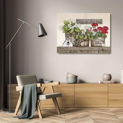Ophelia & Co. Spivey, Linda, art sur toile tendue sous le titre: Cherish the Small Things Geraniums