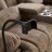 Manual Rocker Reclining Loveseat With Center Console, Plush Cat-proof Fleece Upholstery, Hidden Storage & Charging Ports-2034899