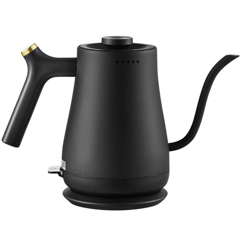Black Stainless Steel 1L Electric Gooseneck Kettle