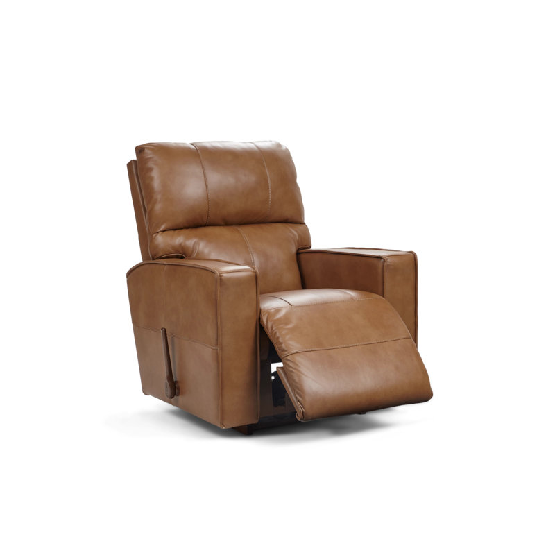 Fauteuil inclinable en cuir Maddox, Similicuir brun