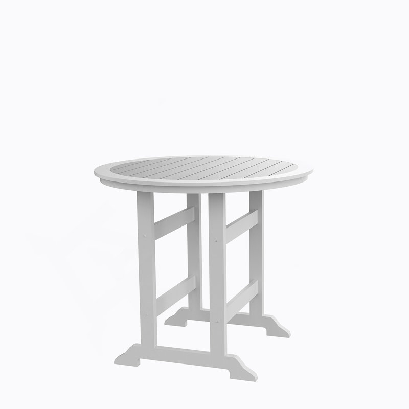 Table de bar en PEHD, table de salle à manger, ensemble de bar de patio, table à hauteur de comptoir pour l'extérieur