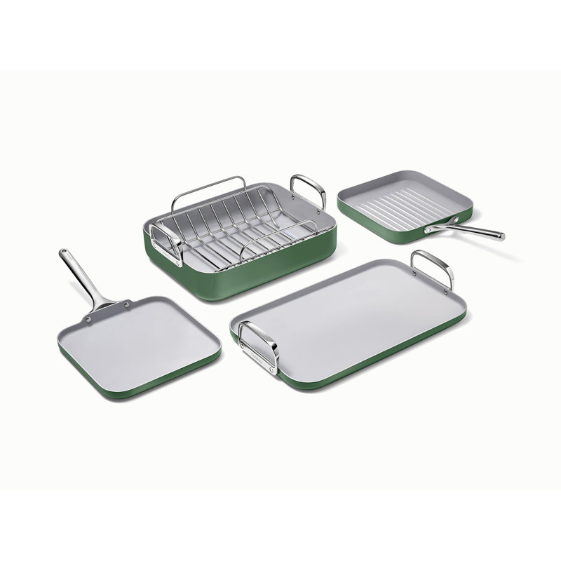 Caraway 5Pc Square Cookware Set, Sage