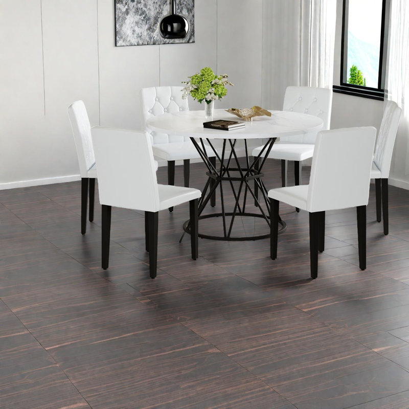 Modern Dining Table Sets(must Include Both Table And Chair), Mdf Marble Kitchen
