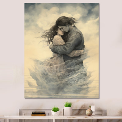 " Passionate Hug Couple Celebration "