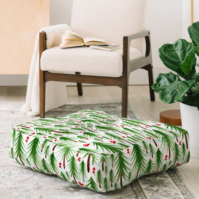 Heather Dutton Christmas Tree Farm Floor Pillow