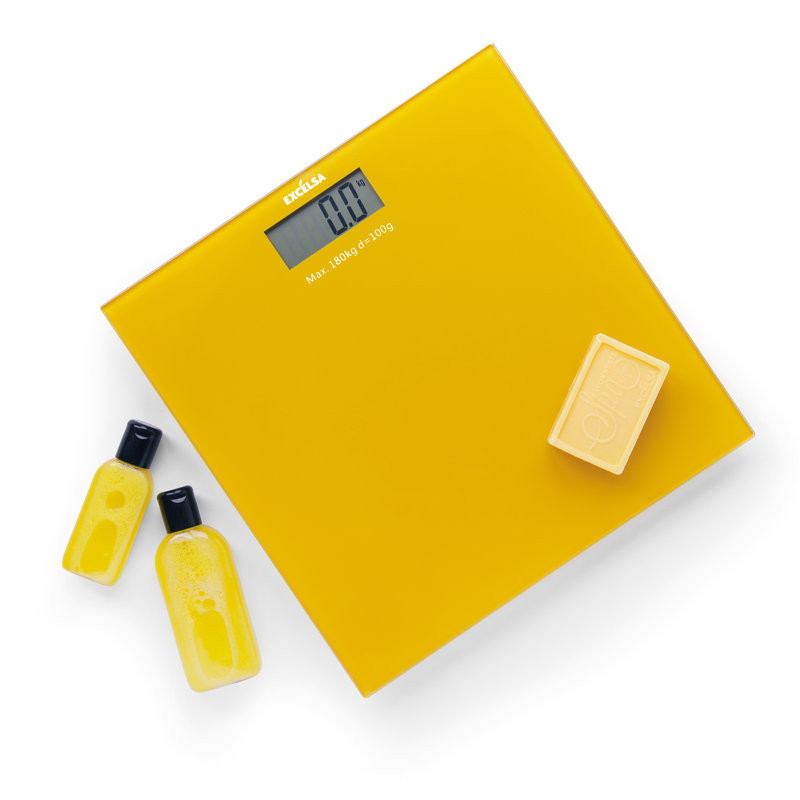 Excelsa Spa Digital Bathroom Scale, Yellow