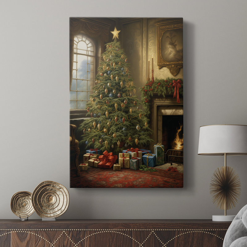 Art de Noël de Noël - galerie Cavas sur mesure, 18" H x 12" W