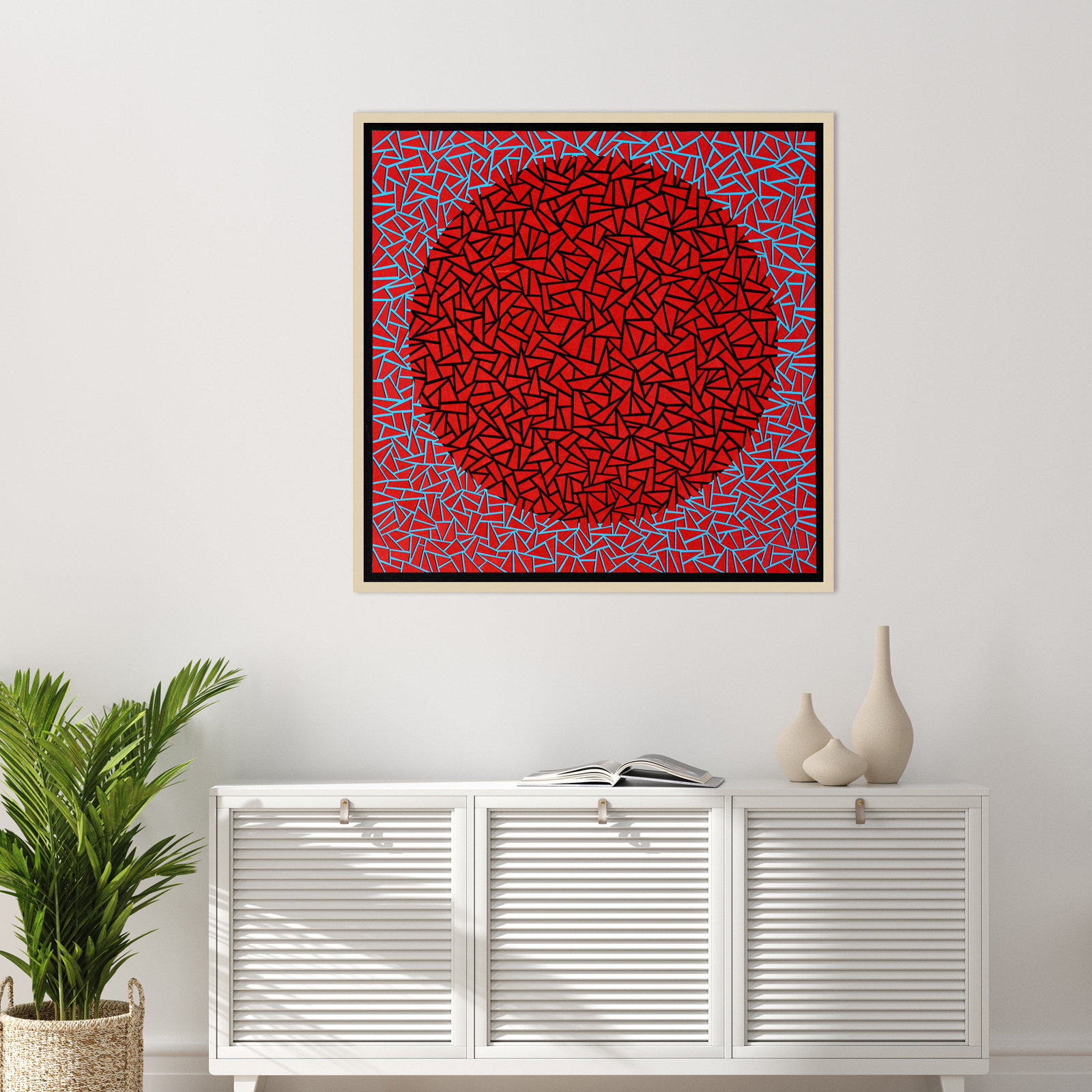 Gods Navel by Alex Dunn, Brown, 41" H x 41" W x 1" D