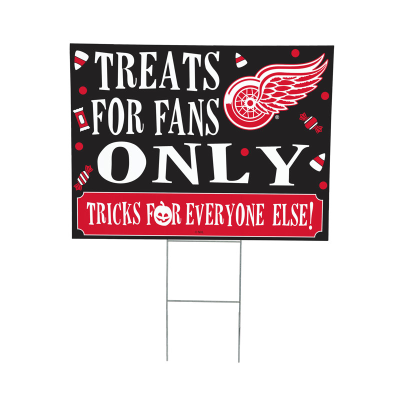 Enseigne de cour des Bruins de Boston, friandises d'Halloween pour les fans, Detroit Red Wings