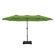 Nyasia 180" x 108" Rectangular Market Umbrella with Weighted Base