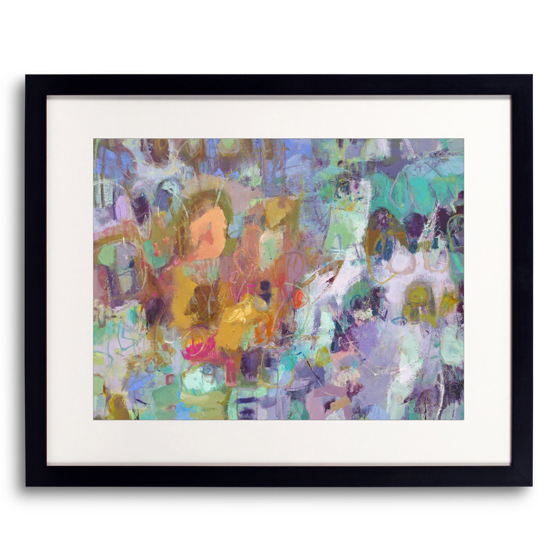 Awake par Elizabeth Chapman - Peinture, H 17,25 po x l 21,25 po, Papier avec cadre noir