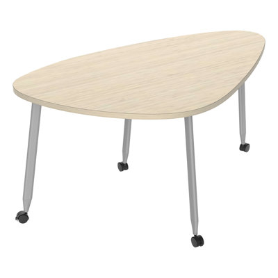 Table mobile à triangles arrondis - collaboration de groupe polyvalente
