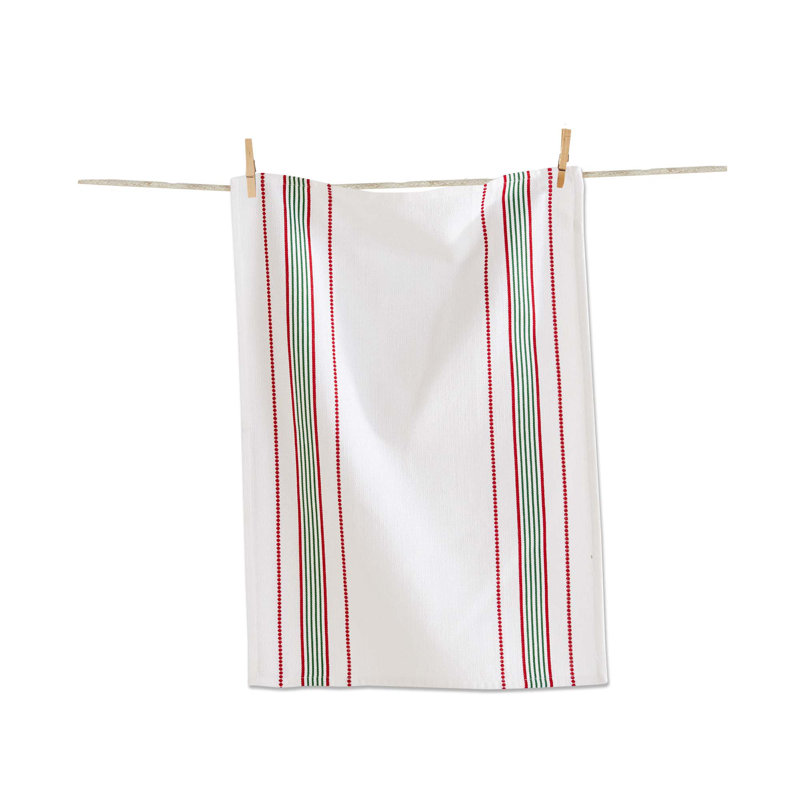  Holiday Stripe Dishtowel